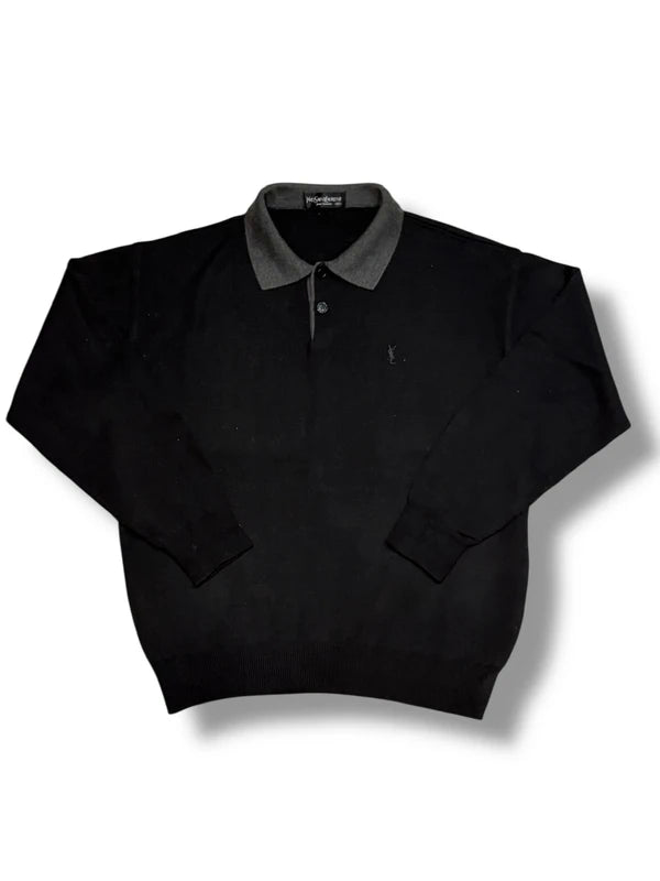 Gestricktes Poloshirt Yves Saint Laurent (L)