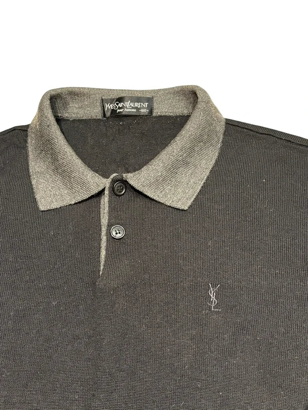 Gestricktes Poloshirt Yves Saint Laurent (L)