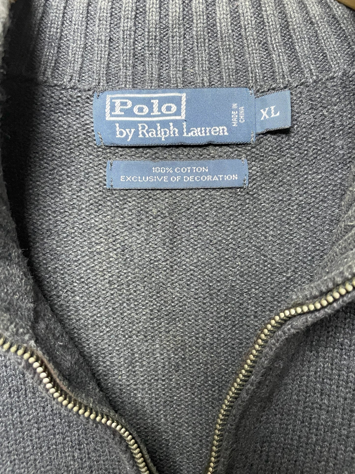 Quarter Zip Polo by Ralph Lauren (XL)