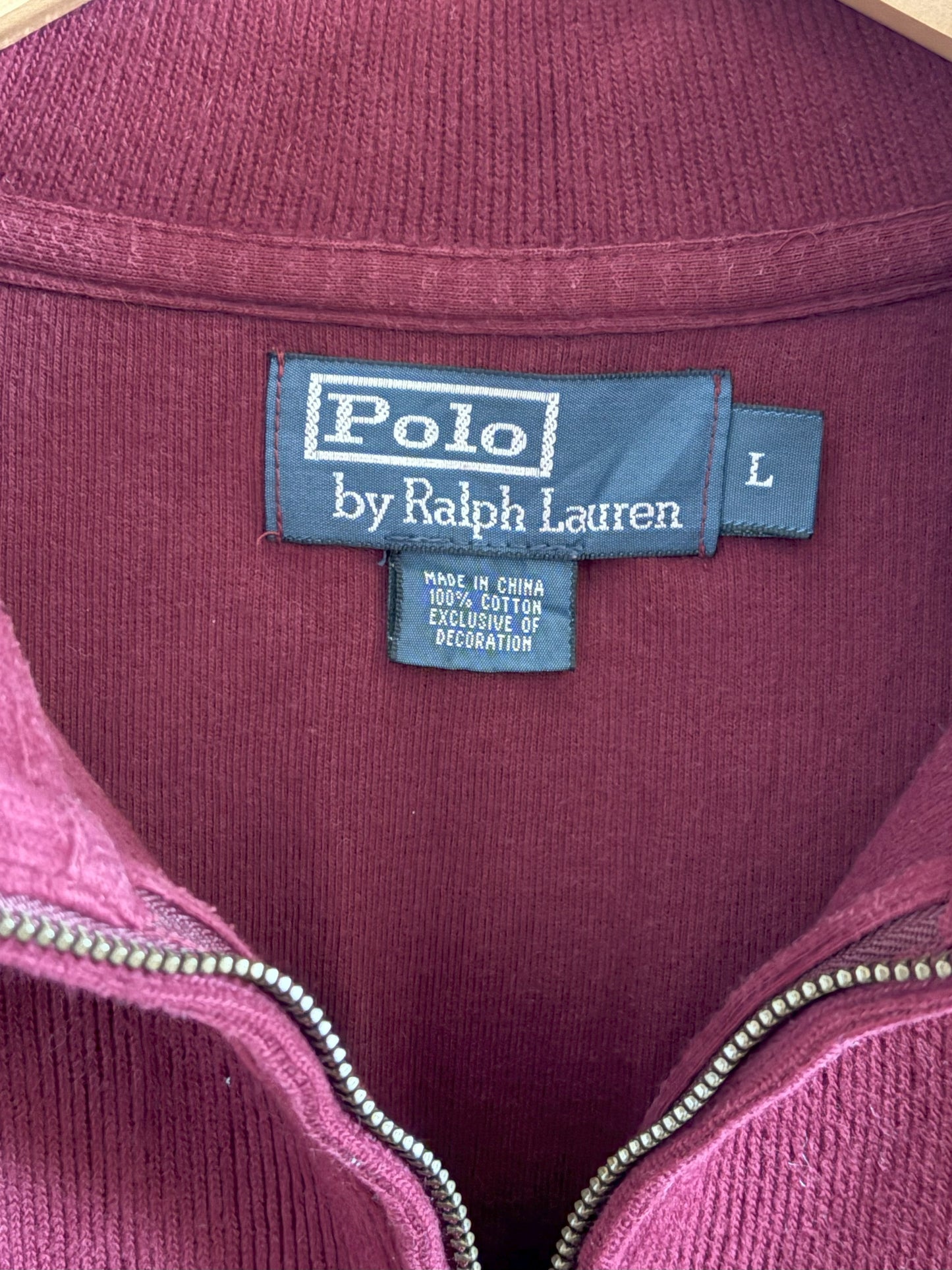 Quarter Zip Polo by Ralph Lauren (L)