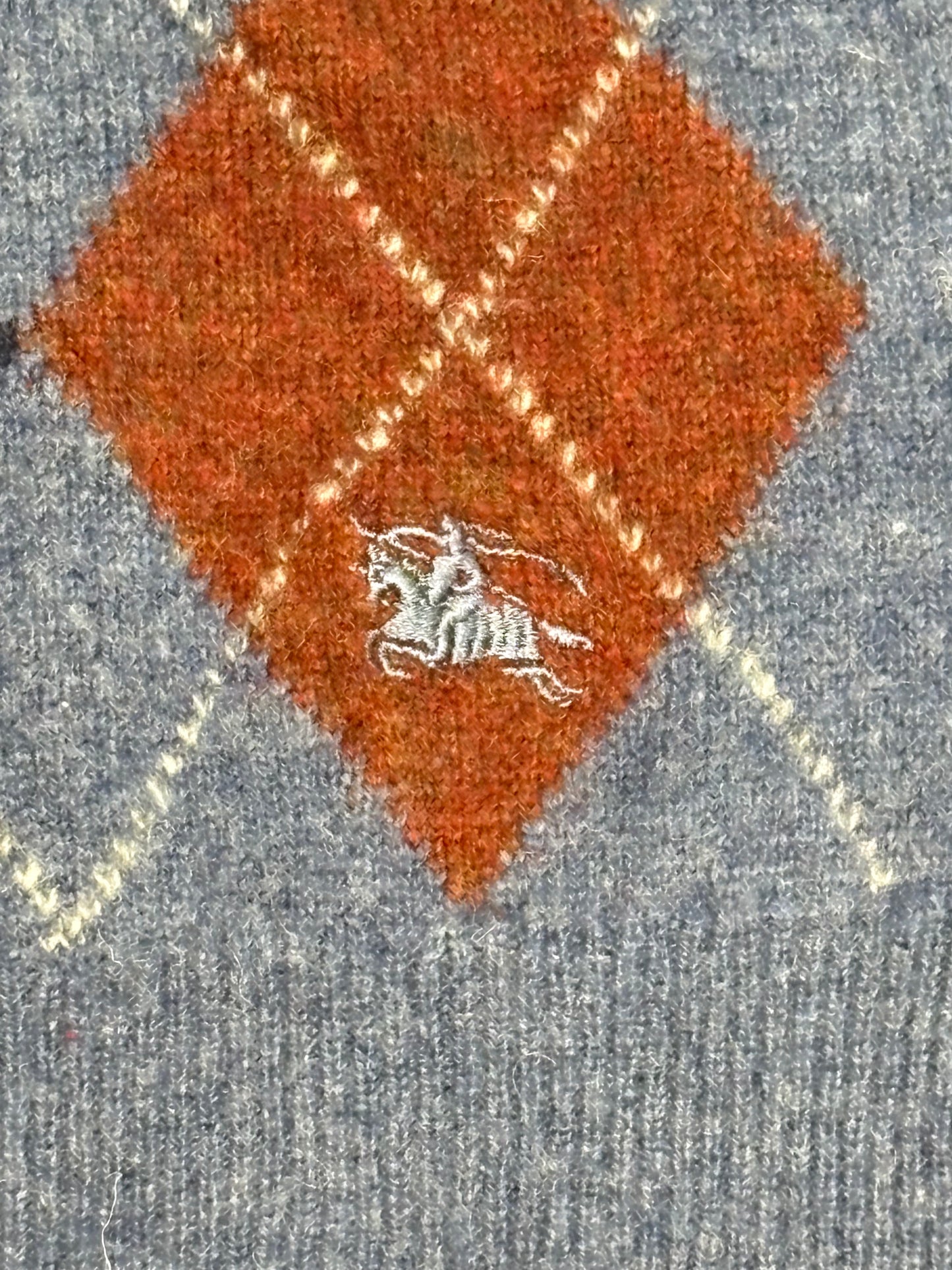Lammwolle Pullover mit V-Ausschnitt Burberry (L)