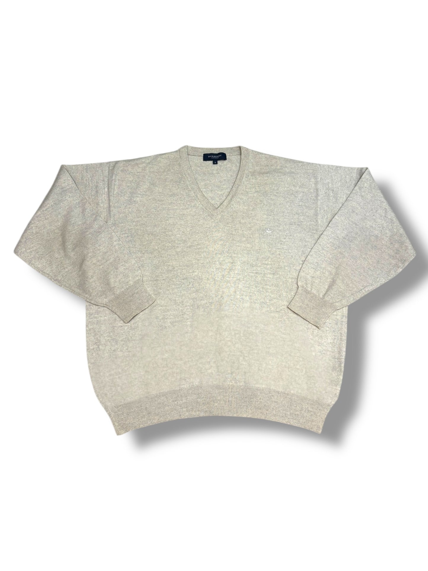 Merinowolle Pullover mit V-Ausschnitt Burberry (M)