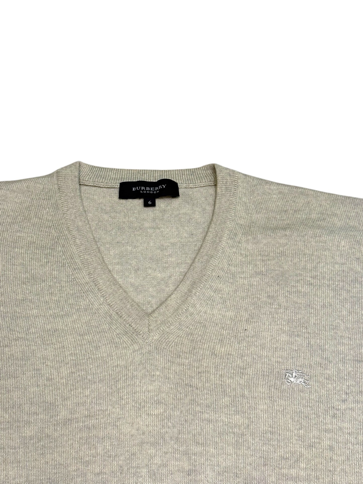 Merinowolle Pullover mit V-Ausschnitt Burberry (M)