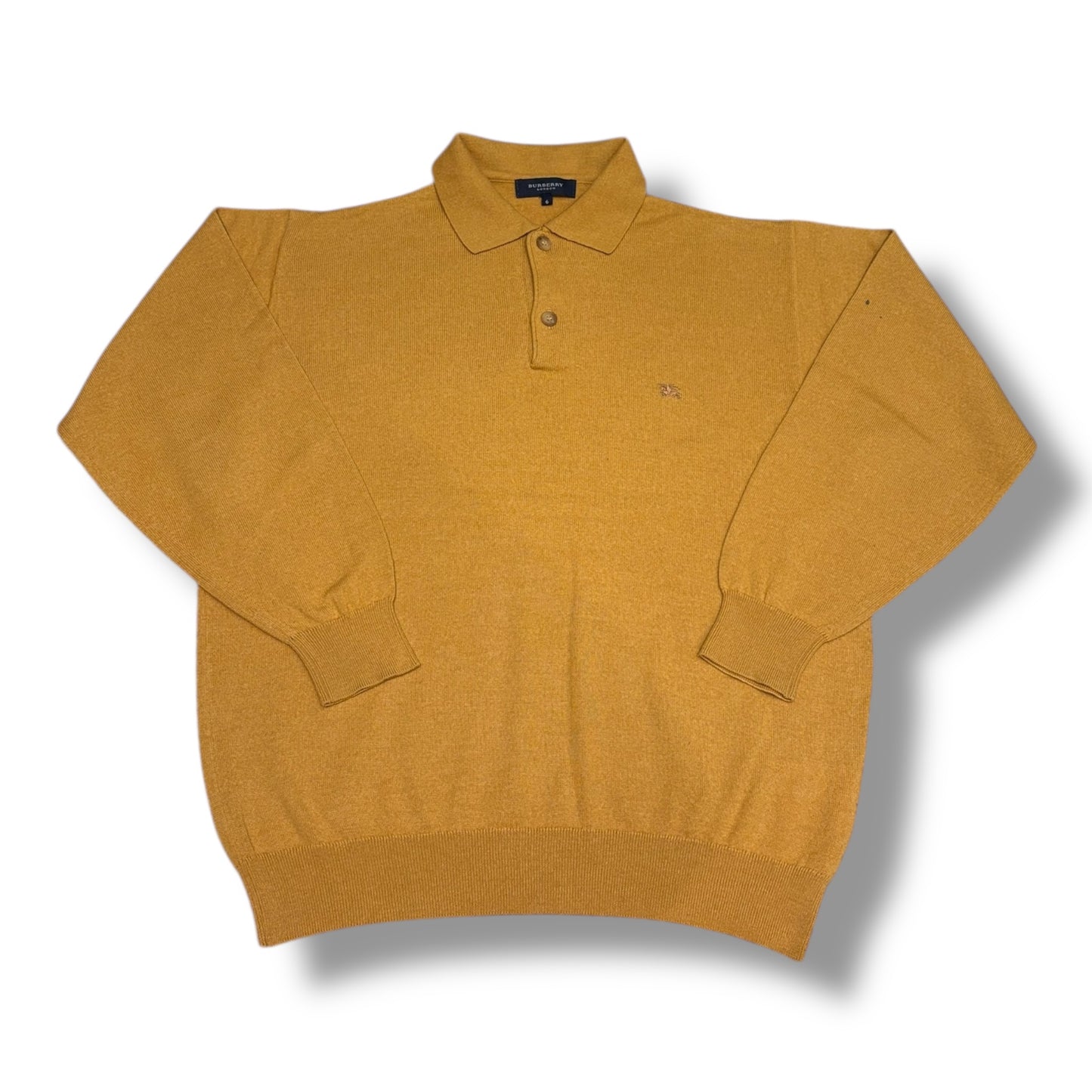 Merinowolle gestricktes Poloshirt Burberry (L)