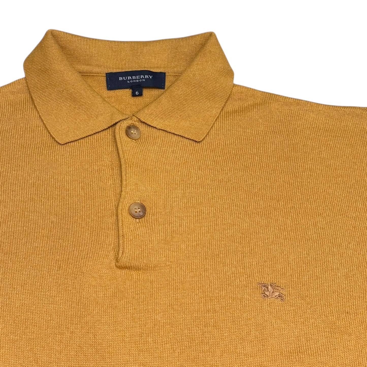 Merinowolle gestricktes Poloshirt Burberry (L)