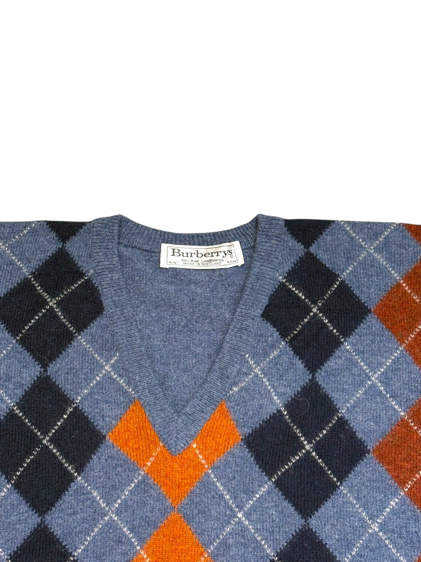 Lammwolle Pullover mit V-Ausschnitt Burberry (L)