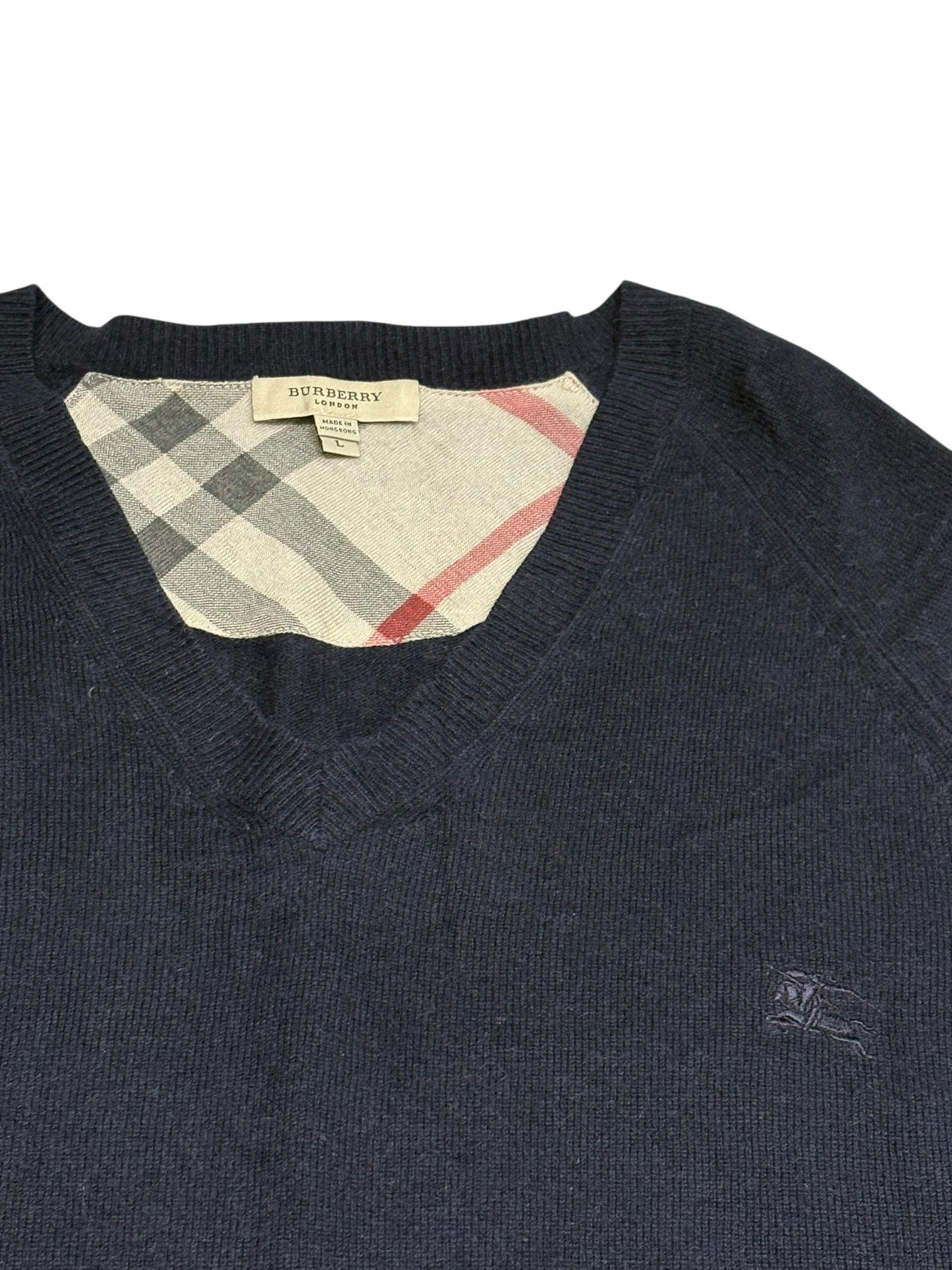 Kaschmir Pullover mit V-Ausschnitt Burberry (L)
